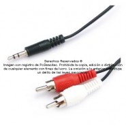 Cable de audio plug 3.5 mm a RCA 2 canales de 1.8 m 